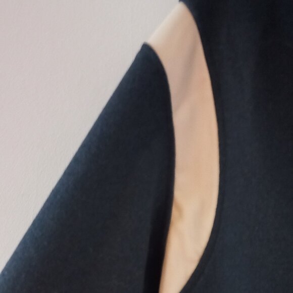 OAK + FORT  navy blue felted wool jacket - Picture 6 of 11